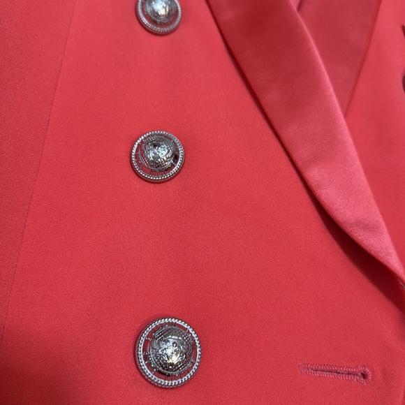 Balmain Women's Pink Double-Breasted Blazer - Picture 5 of 15